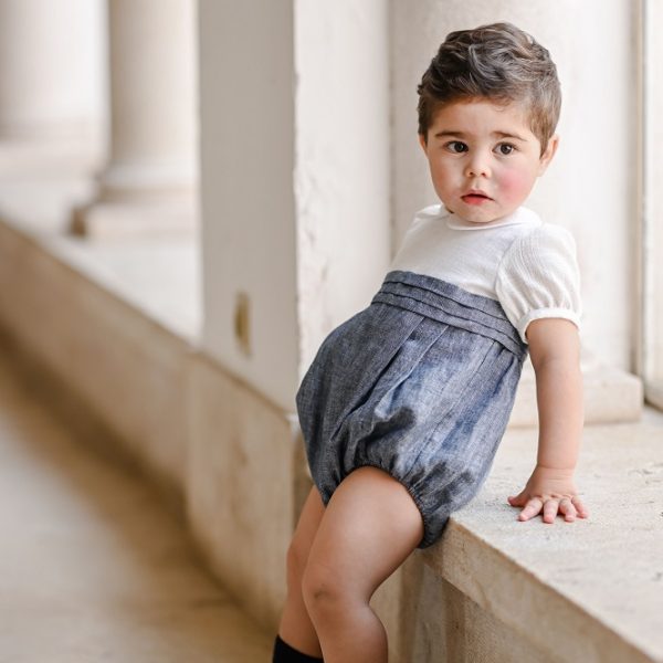 Fofo Linho azul Ganga menino