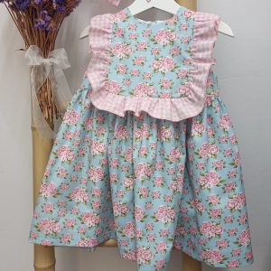 Vestido Flores e Folho