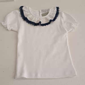 Camisola Golinha Renda Azul