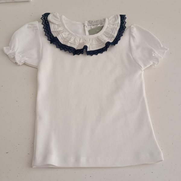 Camisola Golinha Renda Azul